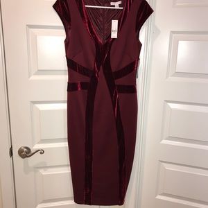 Burgundy Midi Dress